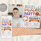 Halloween Pool Party Invitation With Photo Editable Template