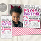 Halloween Pool Party Invitation With Photo Editable Template