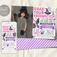 Witch Birthday Invitation With Photo Editable Template