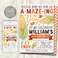 Corn Maze Birthday Invitation Editable Template,