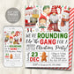 We&#39;re Rounding Up The Gang Christmas Party Invitation Editable Template