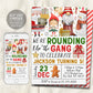 We&#39;re Rounding Up The Gang Birthday Invitation Editable Template