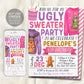 Ugly Sweater Birthday Party Invitation Editable Template