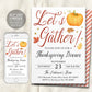 Thanksgiving Invitation Editable Template