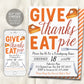 Thanksgiving Dinner Party Invitation Editable Template