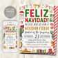 Feliz Navidad Christmas Party Invitation Editable Template