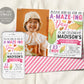 Corn Maze Birthday Invitation With Photo Editable Template