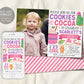 Cookies And Cocoa Birthday Invitation With Photo Editable Template