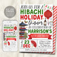 Christmas Hibachi Dinner Party Invitation Editable Template