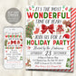 Christmas Party Invitation Editable Template