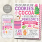 Cookies And Cocoa Birthday Invitation Editable Template