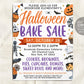 Halloween Bake Sale Flyer Editable Template