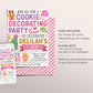 Christmas Cookie Decorating Birthday Invitation Editable Template, Holiday Girl Baking Party Invite, Festive Santa Gingerbread Man Evite