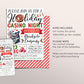 Christmas Casino Party Invitation Editable Template, Holiday Poker Night Invite, Xmas Cocktail Games Evite, Work Party Office Company Staff