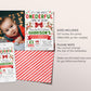 Christmas First Birthday Invitation With Photo Editable Template, Onederful Time of the Year 1st Birthday Party Invite, Kids Holiday Evite