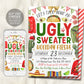 Ugly Sweater Fiesta Christmas Invitation Editable Template, Taco 'Bout An Xmas Party Invite For Adults, Feliz Navidad Holiday Fiesta Evite