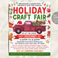 Holiday Craft Fair Flyer Editable Template