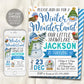 Winter Wonderland Birthday Invitation Editable Template