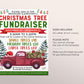 Christmas Tree Fundraiser Flyer Editable Template, Holiday Xmas Plant Shopping Pre-Order, Winter School Church PTO PTA Charity Community