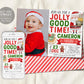 Christmas Jolly Good Time Birthday Invitation With Photo Editable Template