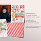 Christmas Milk and Cookies Birthday Invitation With Photo Editable Template, Kids Evite Holiday Cookie Decorating Winter Party Invite