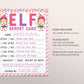 Pink Girl Elf Report Card Editable Template, Christmas Elf Report Letter Naughty Or Nice, Santa Claus Report Card, North Pole Official Mail