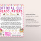 Pink Girl Elf Replacement Letter Editable Template, Elf Welcome Letter Note, New Elf Visiting Letter, Christmas Activity, Elf Retirement