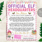 Pink Girl Elf Replacement Letter Editable Template