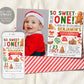 So Sweet Gingerbread First Birthday Invitation With Photo Editable Template