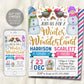 Winter Wonderland Joint Siblings Birthday Invitation Editable Template