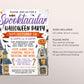 Halloween Party Flyer Editable Template, Spooktacular Costume Party Flyer Invitation, Fall Party Invite For School PTO, Trick or Treating