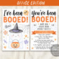 I&#39;ve Been Booed Coworker Game Editable Template