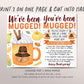 We've Been Mugged Game Editable Template, You've Been Mugged, Thanksgiving Friendsgiving Activity Tradition Sign Instructions Neighbors