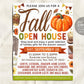 Fall Open House Flyer Editable Template