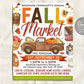 Fall Holiday Market Flyer Editable Template