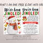 We've Been Jingled Winter Game Editable Template, Snowman You've Been Jingled, Neighborhood Christmas Holiday Game Sign And Instructions