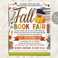 Fall Book Fair Flyer Editable Template