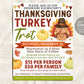 Thanksgiving Turkey Trot Flyer Editable Template