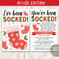 I&#39;ve Been Socked Christmas Office Party Game Editable Template