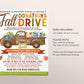 Fall Donation Drive Flyer Editable Template, Thanksgiving Food Drive, Drop Off Food Bank, School PTO PTA Church Community Clothing Drive