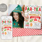 Christmas Tea Party Birthday Invitation With Photo Editable Template