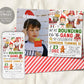 We're Rounding Up The Gang Birthday Invitation With Photo Editable Template, Santa's Crew Holiday Party Invite, Kids Merry Christmas Evite