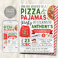 Christmas Pizza And Pajama Birthday Invitation Editable Template