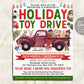 Holiday Toy Drive Flyer Editable Template