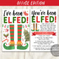 I&#39;ve Been Elfed Coworker Game Editable Template