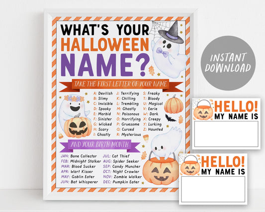 What&#39;s Your Halloween Name Game