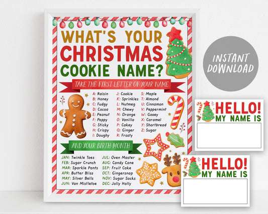 What&#39;s Your Christmas Cookie Name Game