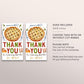 Cutie Pie Birthday Favor Tags Editable Template, Fall Pumpkin Pie Party Thank You Treat Bag, Apple Pie 1st Birthday Gift Tags Food Labels