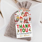 Christmas Birthday Favor Tags Editable Template