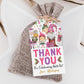 Christmas Birthday Favor Tags Editable Template